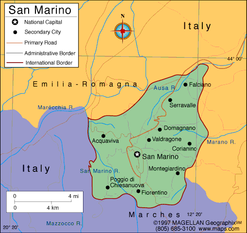 san marino haritasi italya